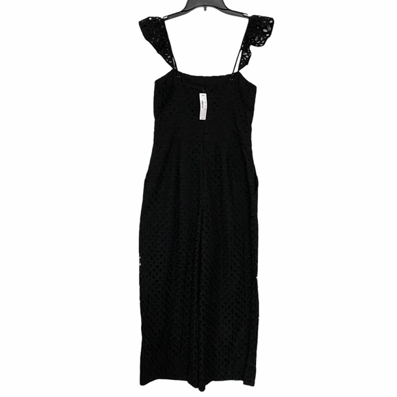 NWT $168 Black Eyelet Jumpsuit - Picture 2 of 4